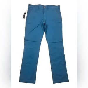 Express Slim Fit NEW - FINN Style Men's 33 x 32 Teal Cotton Blend Chino Style